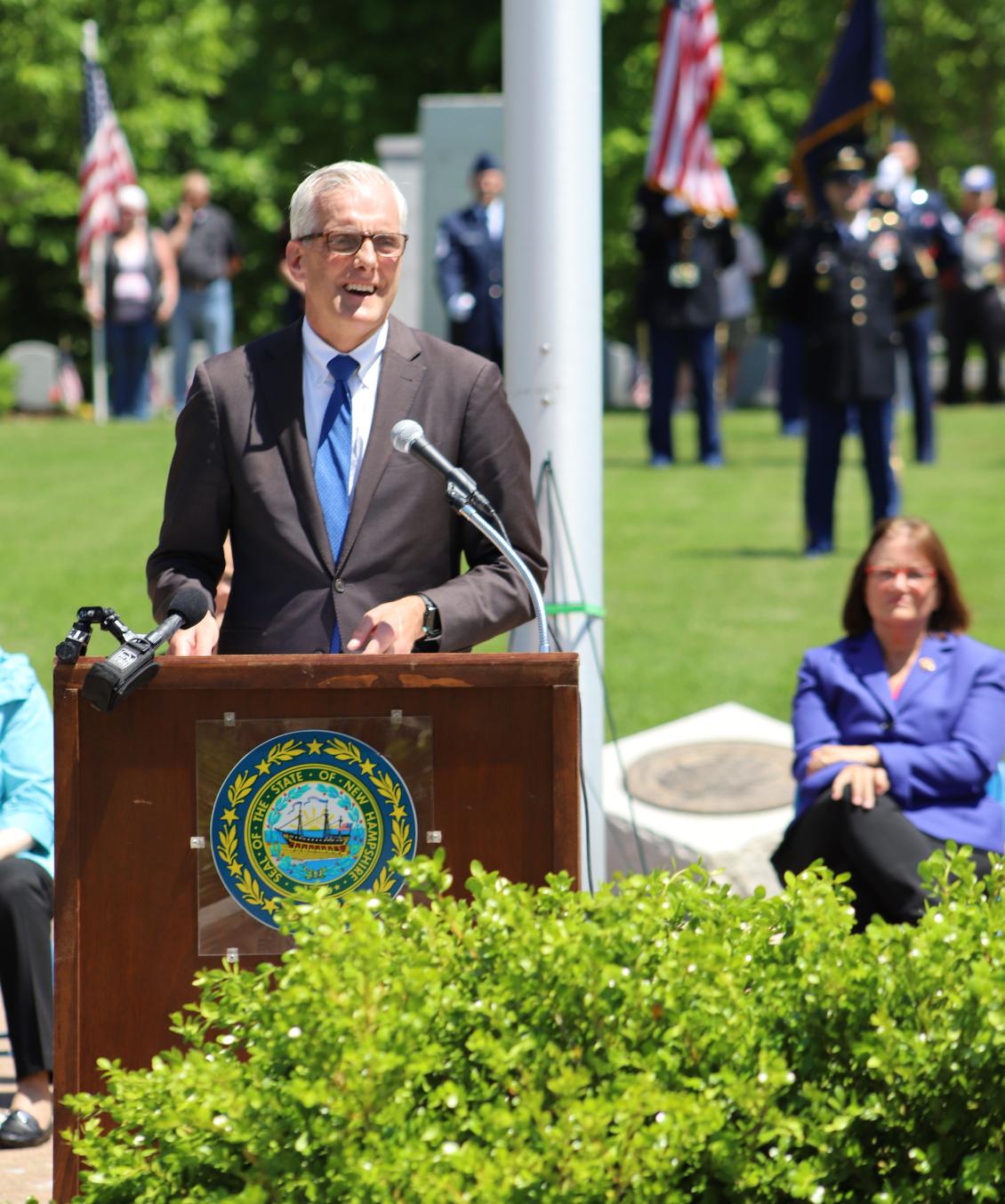 Memorial Day Ceremony 2022 New Hampshire State Veterans Cemetery - VA Secretary Denis McDonough