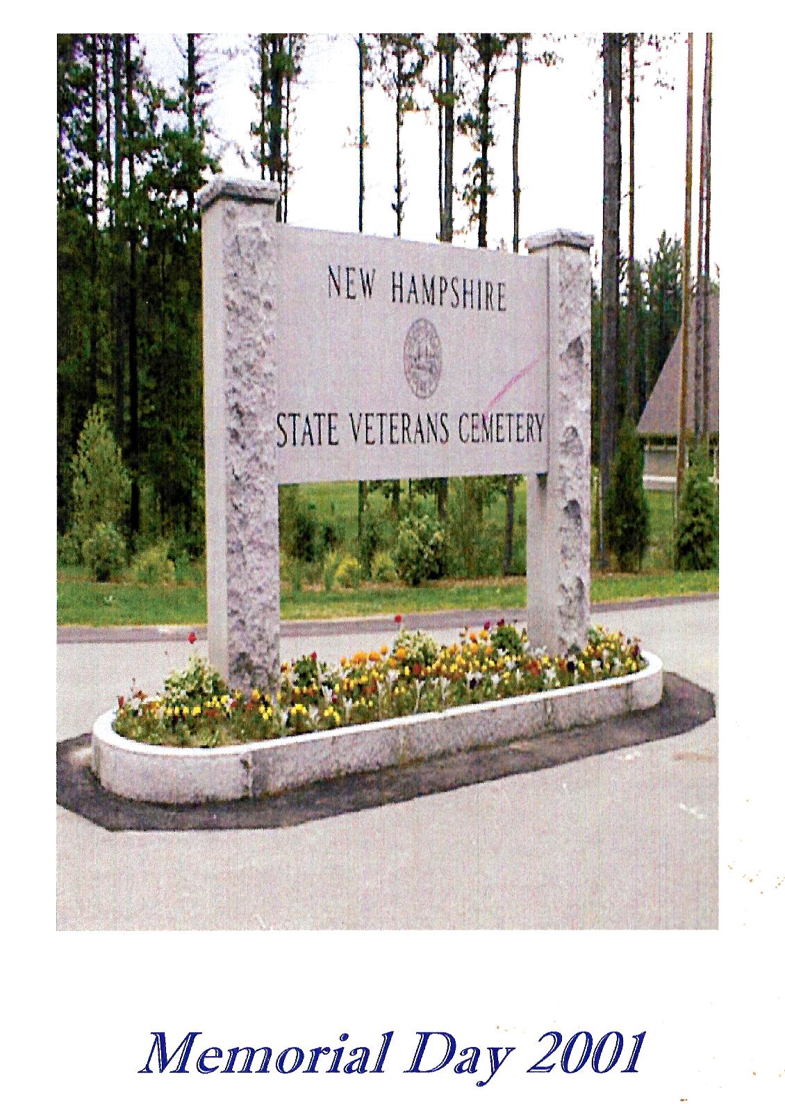 Memorial Day Program - NH State Veterans Cemetery May 30 2001