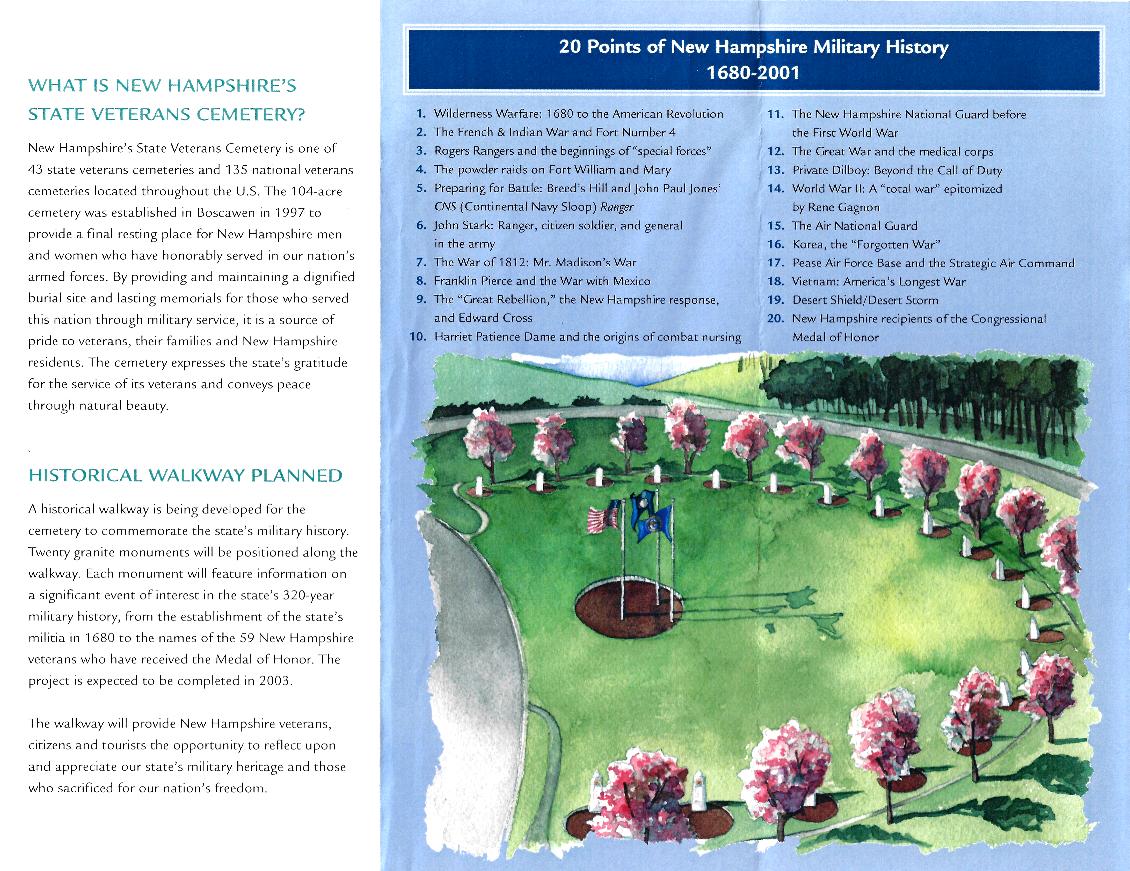 Brochure - NH State Veterans Cemetery 2001