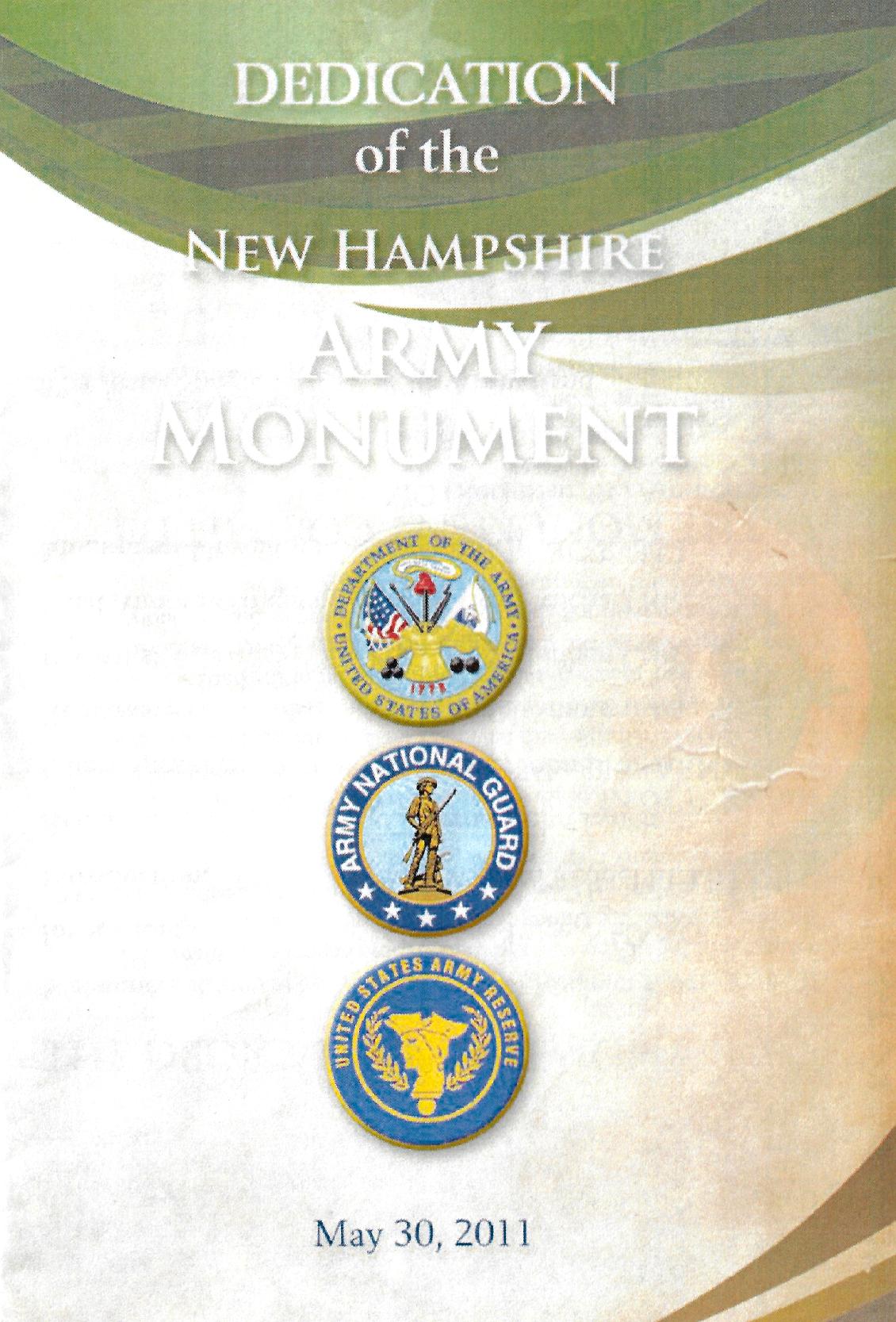 US Army Memorial Dedication at the NH State Veterans Cemetery May 30th 2011
