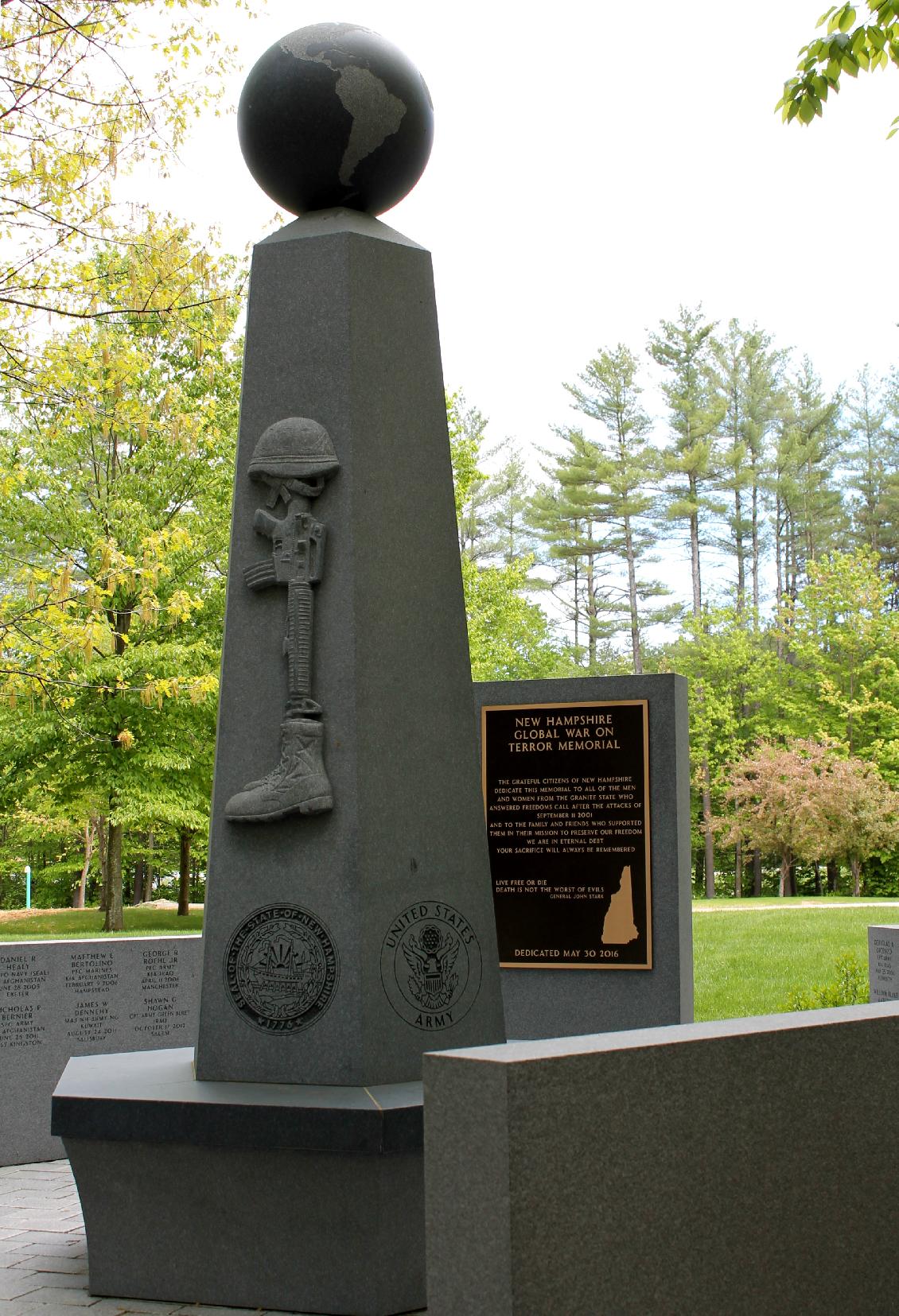 Global War on Terror Memorial Dedication NH State Veterans Cemetery May 30th 2016