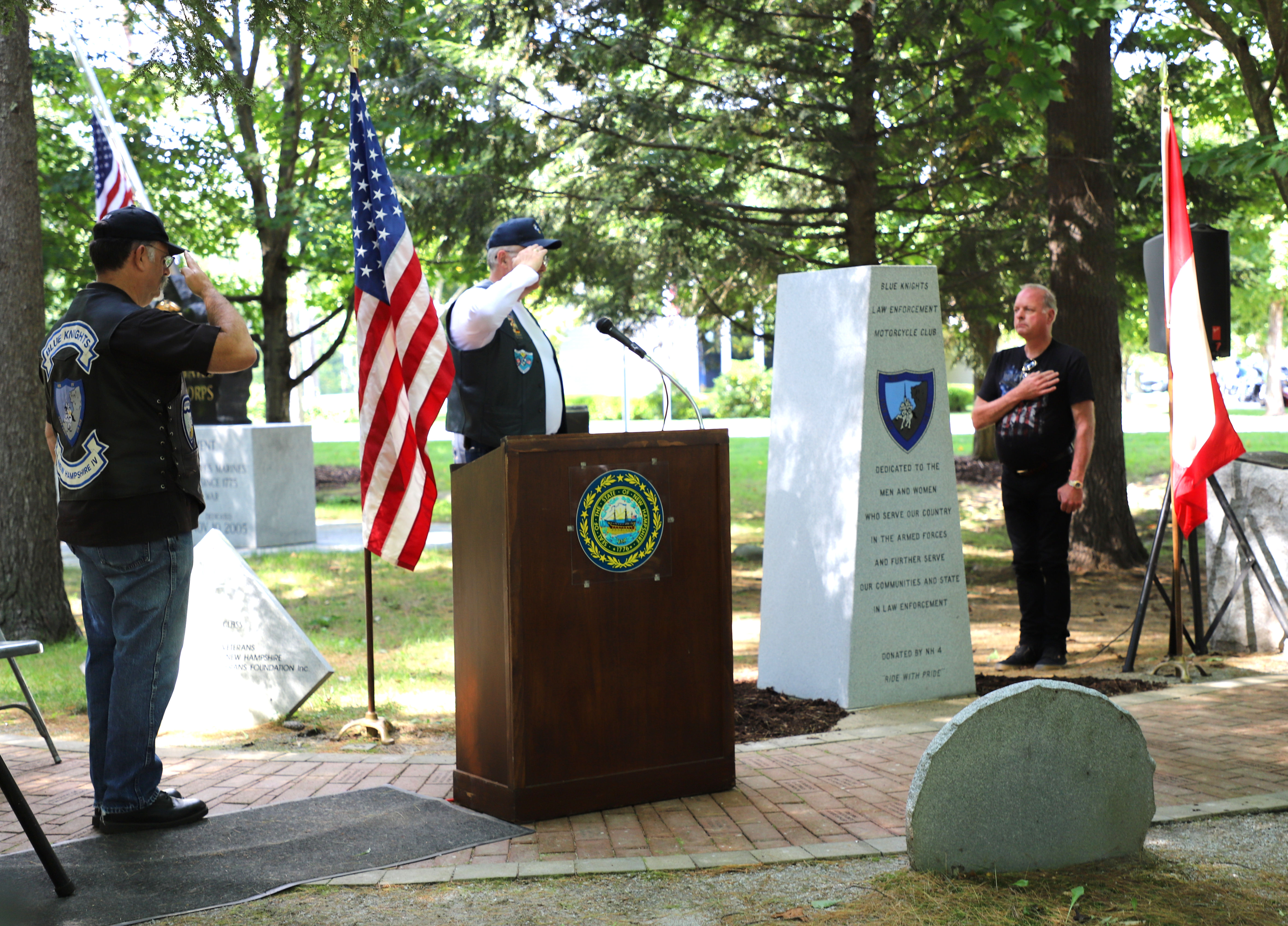 Blue Knights Memorial Dedication NH State Veterans Cemetery September 11 2021