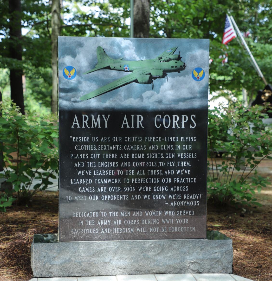 Army Air Corps Memorial Dedication NH State Veterans Cemetery August 22 2021