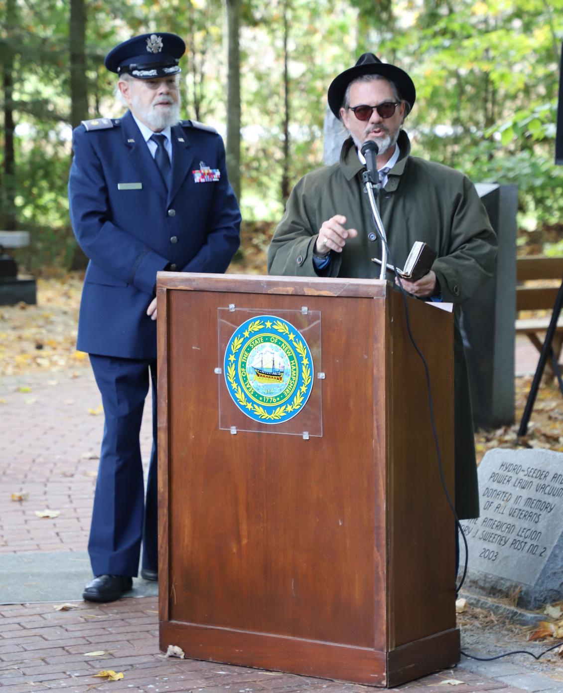 NH Jewish War Veterans Memorial Dedication - NH STate Veterans Cemetery Oct 15 2023
