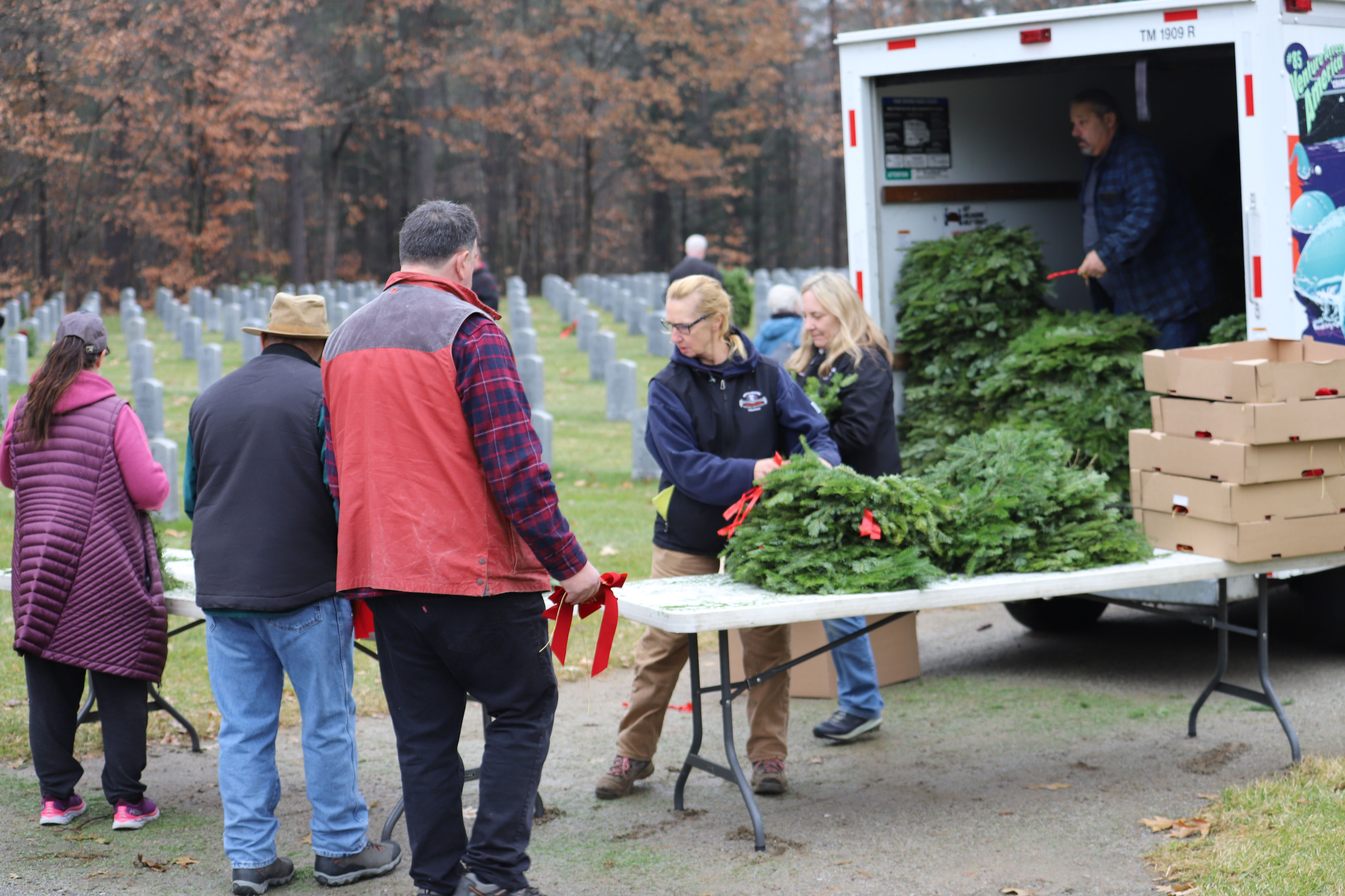 Wreaths for Boscawen 2023 - NH State Veterans Cemetery