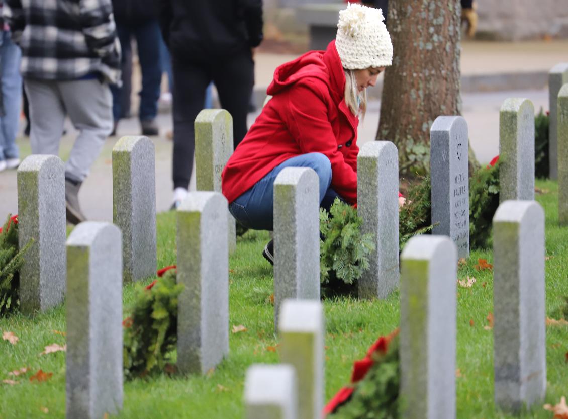 Wreaths for Boscawen 2023 - NH State Veterans Cemetery Volunteers