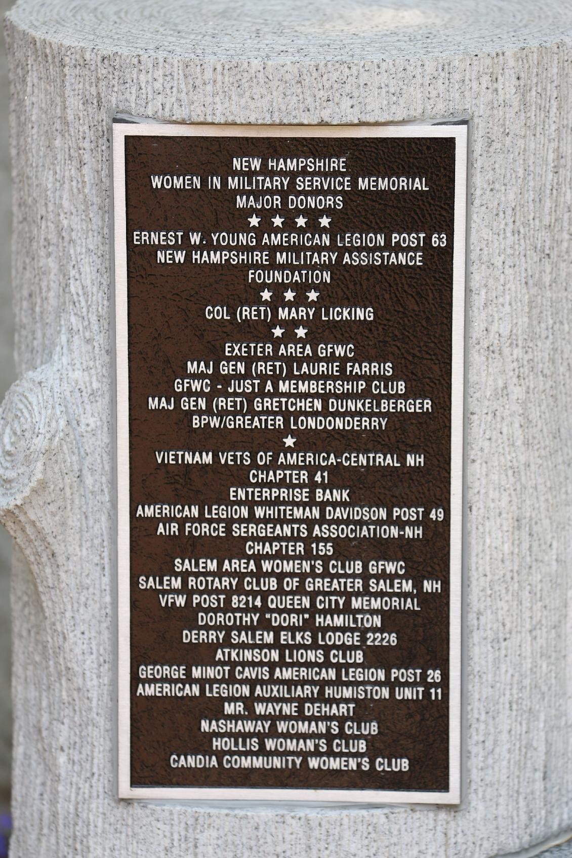 Women in Military Service Memorial Dedication - NH State Veterans Cemetery June 12 2025