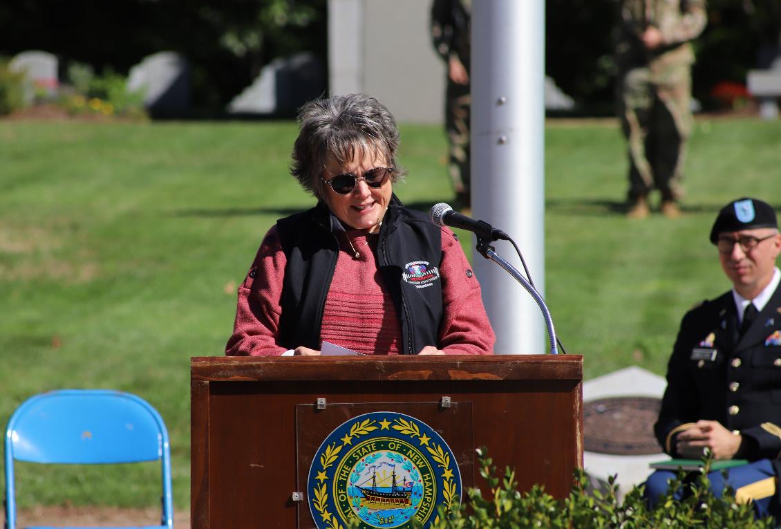 NHSVC 25th Anniversary Celebration September 24 2022 General Gretchen Dunkelberger reading Poem