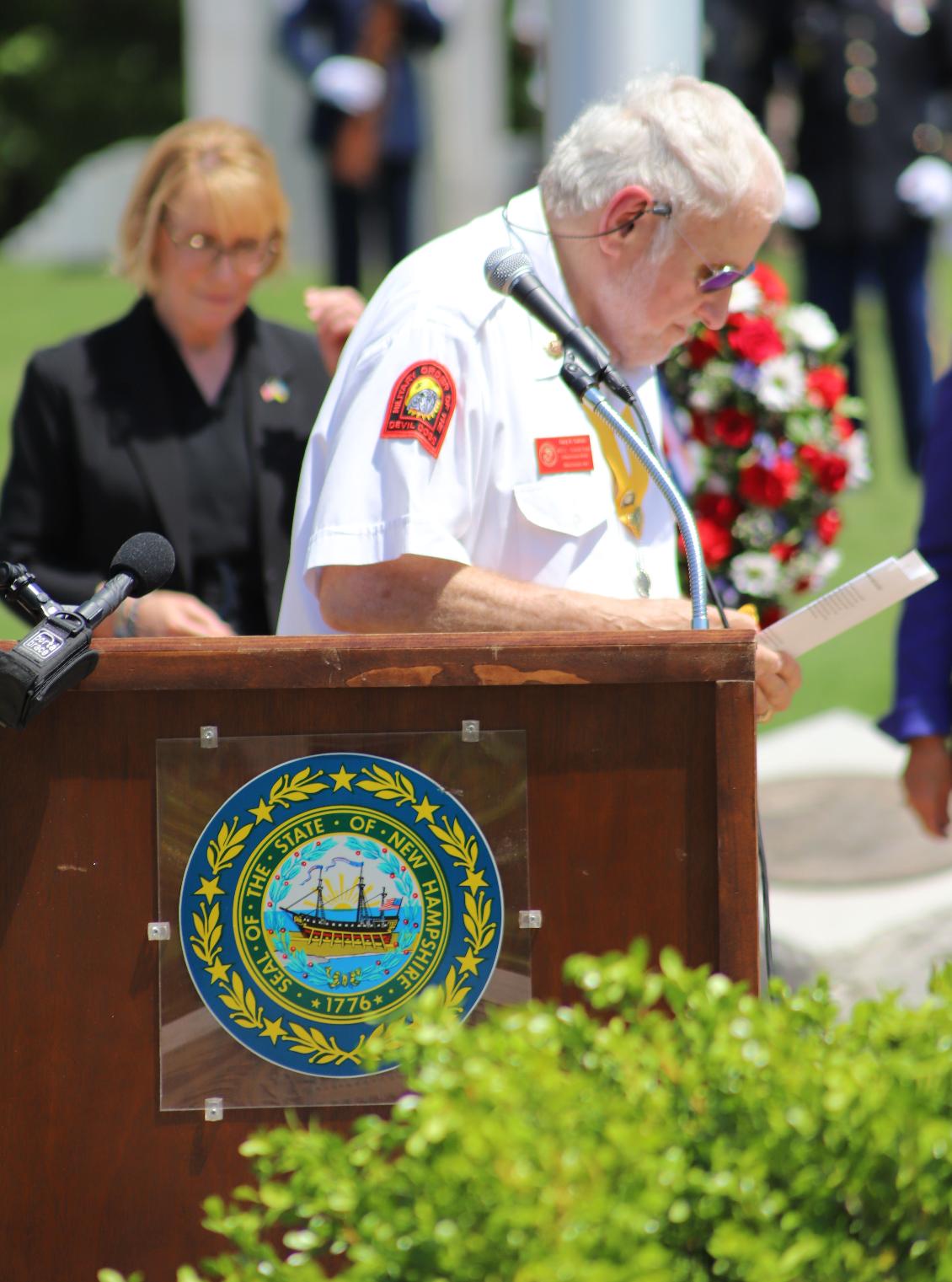 Memorial Day Ceremony 2022 New Hampshire State Veterans Cemetery - Gary Gahan NH Marine Corps League Benediction
