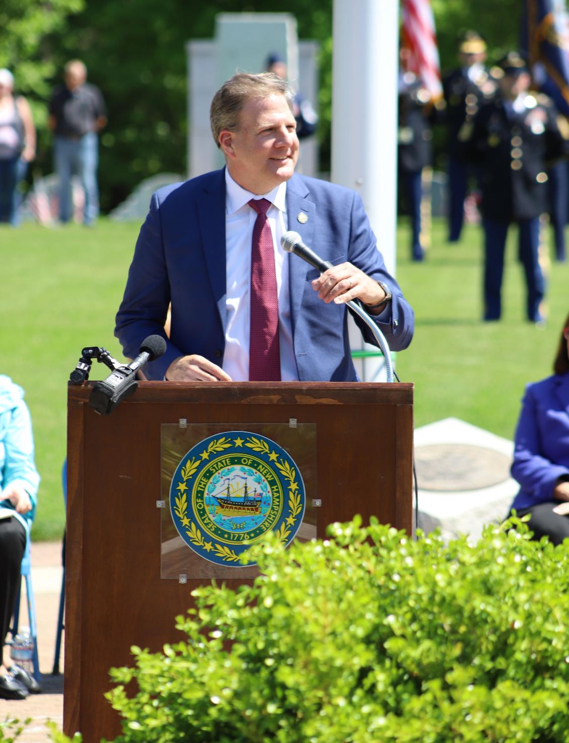 Memorial Day Ceremony 2022 New Hampshire State Veterans Cemetery - Chris Sununu