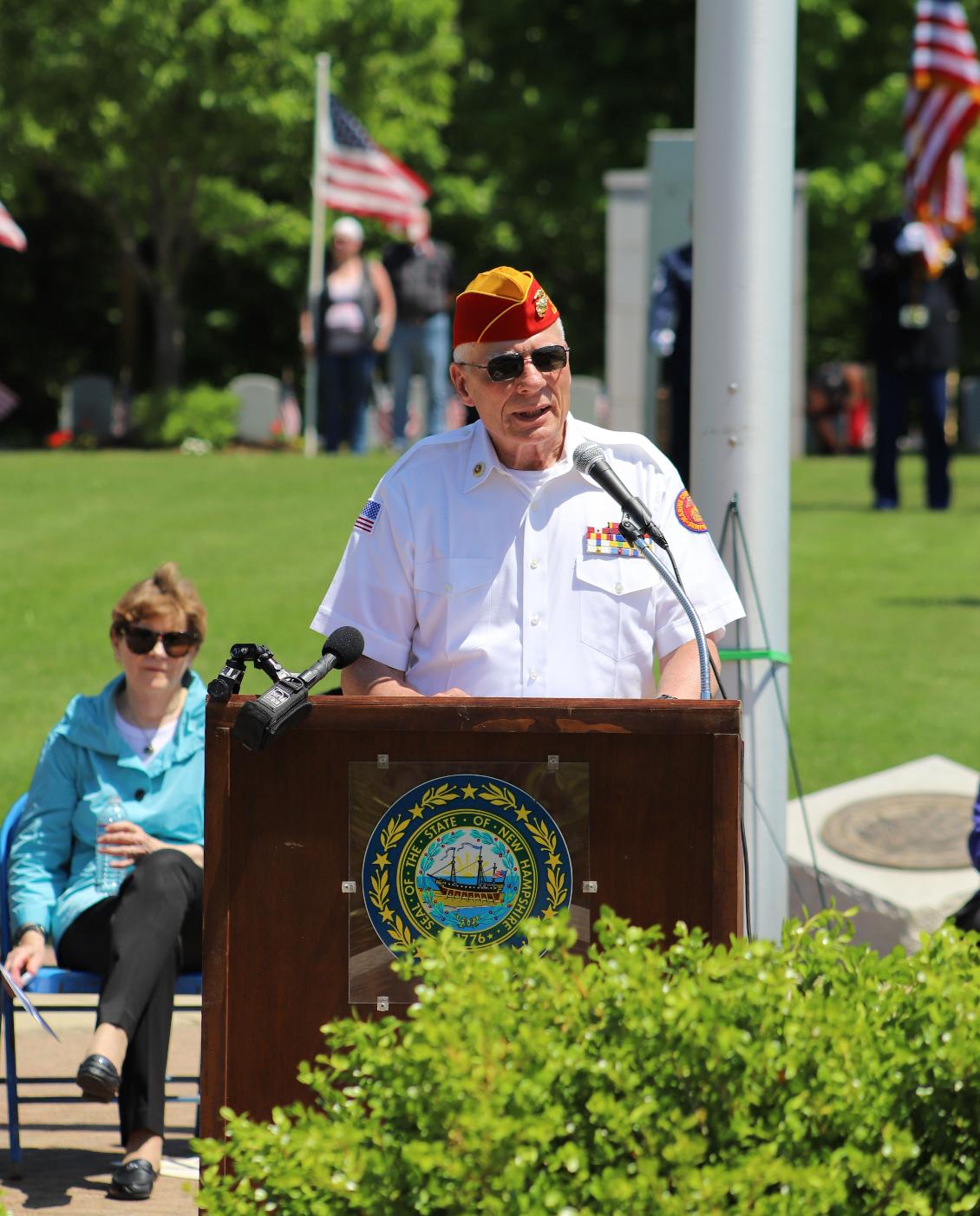 Memorial Day Ceremony 2022 New Hampshire State Veterans Cemetery - Marine Corps League John Jenkins