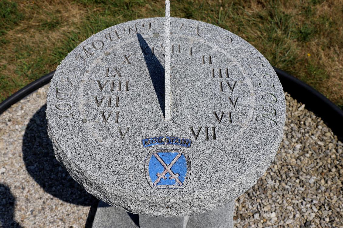 Vermont Veterans Memorial Cemetery - 10th Mountain Division Sundial