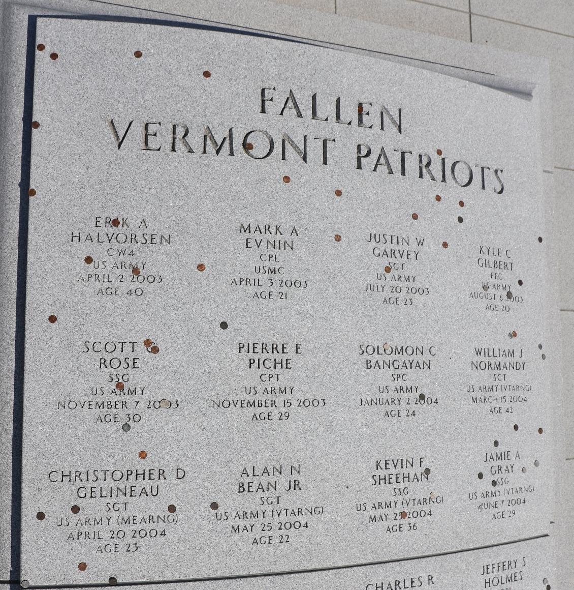 Vermont Veterans Memorial Cemetery - GWOT Memorial