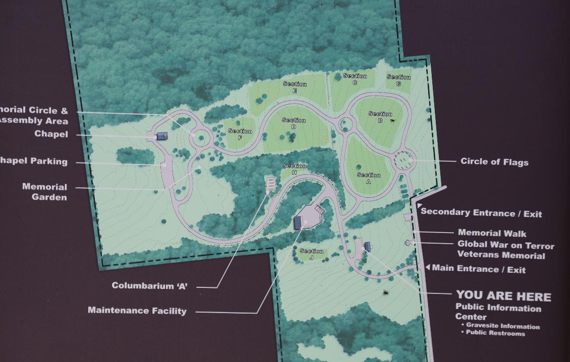 Vermont Veterans Memorial Cemetery - Cemetery Plan